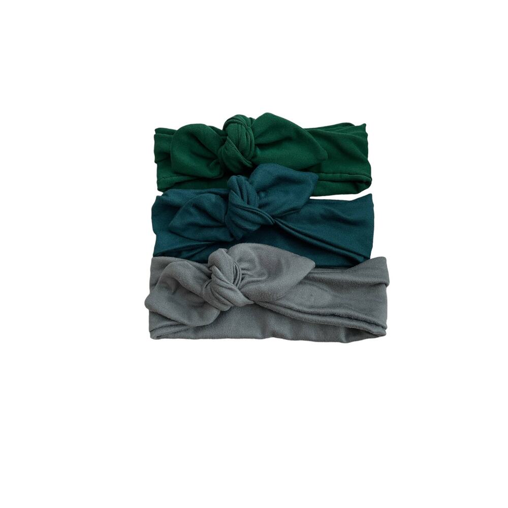 Knot Bow Headband - Green Tones